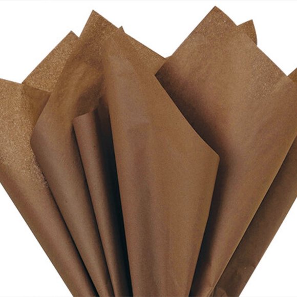 Green Way Tissue Paper Other - Chocolate Color Tissue Paper 20x30", 24 Soft Fold Sheets